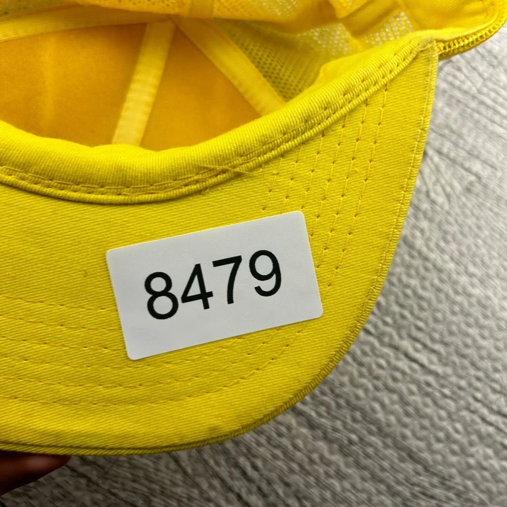 Vintage 80s Ryder Trucker Hat Cap Snap Back Adjustable Yellow Rope Patch Logo‎